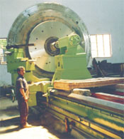Machning-of-EM-90-Coal-Mill-Bottom-Support-Plate